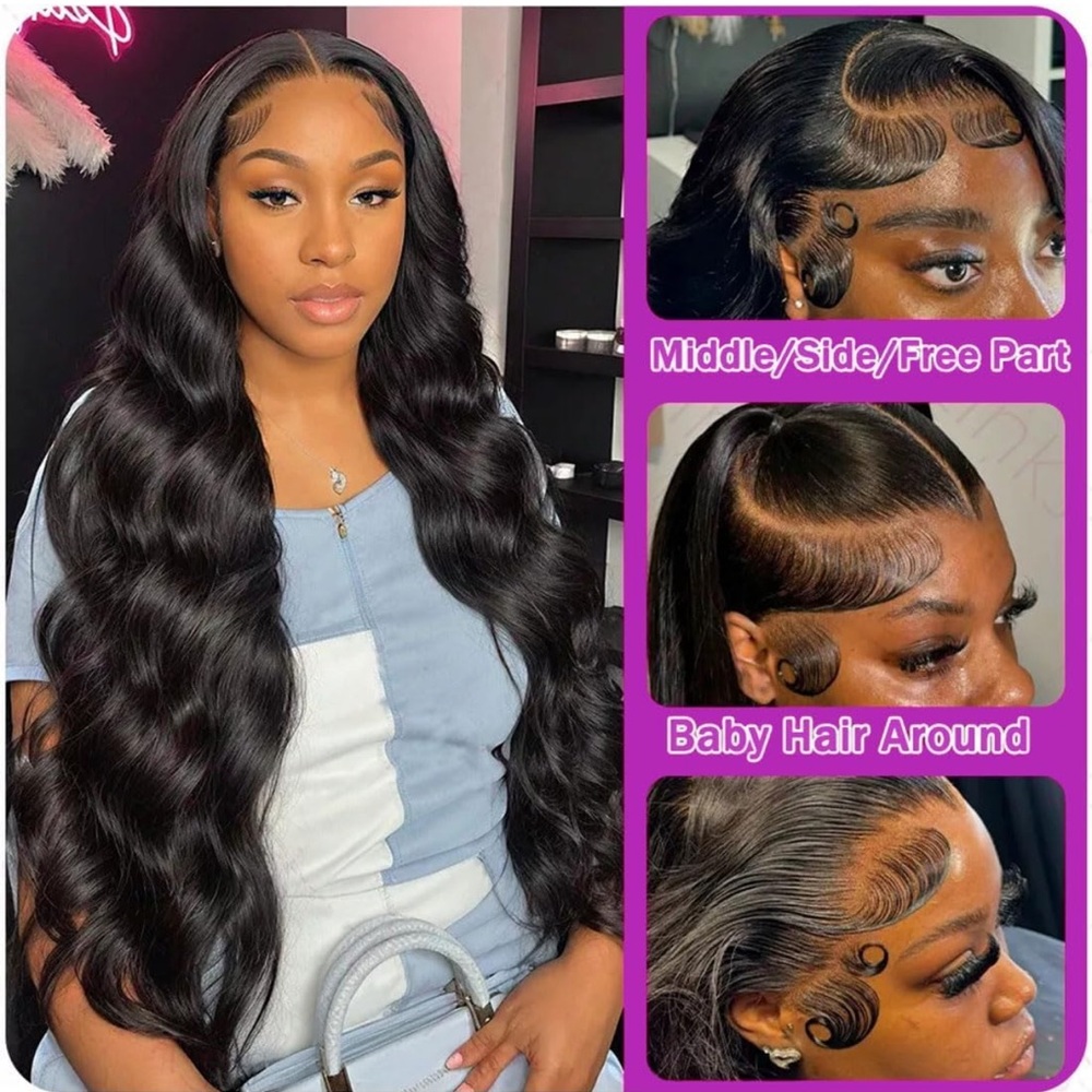 Black Wavy Hair wig